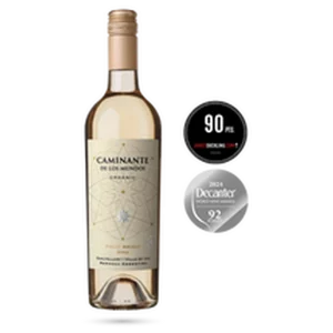 Caminante de los Mundos Pinot Grigio disponible en Santos y Cepas